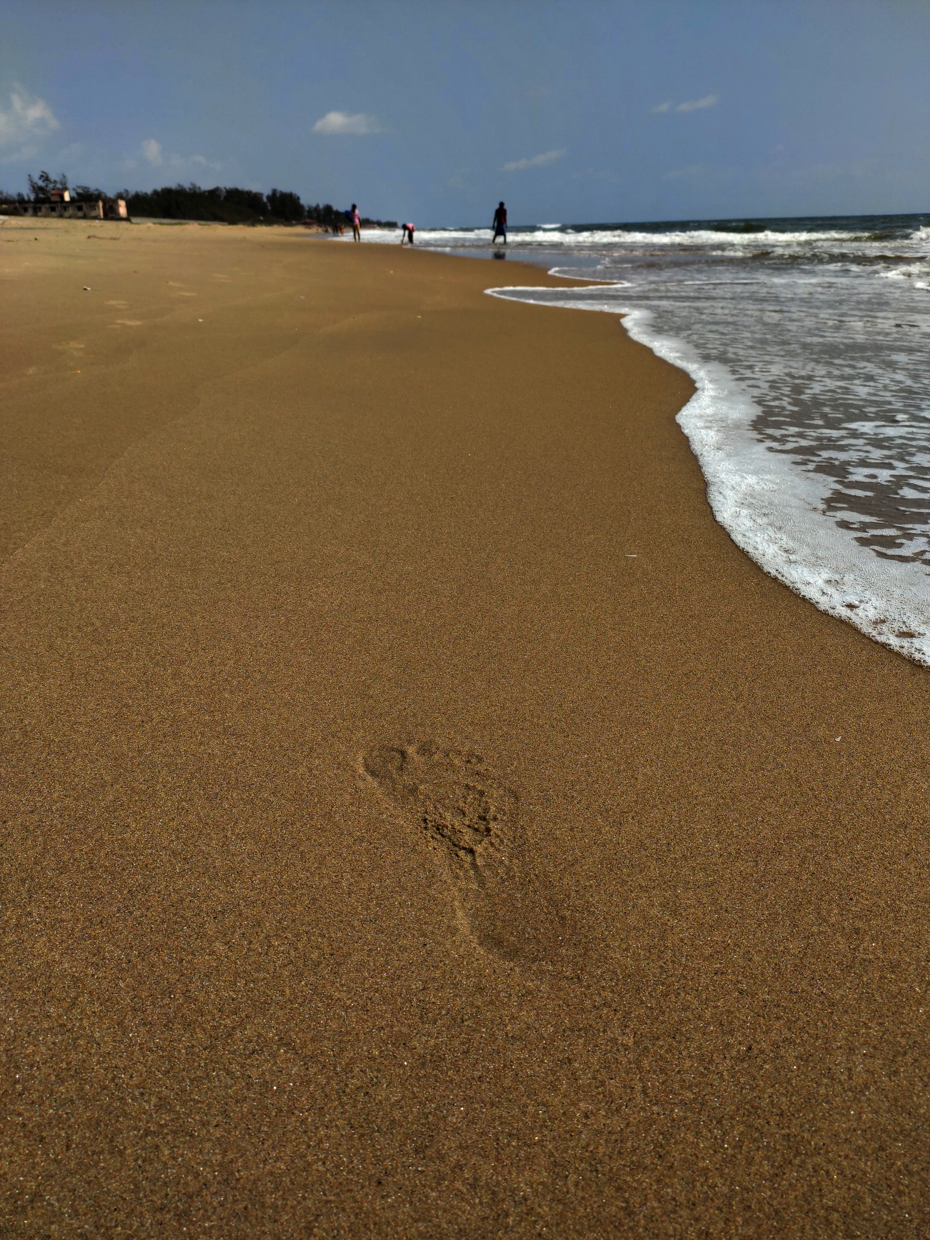 Mahabalipuram Beach in the morning (Mamallapuram)